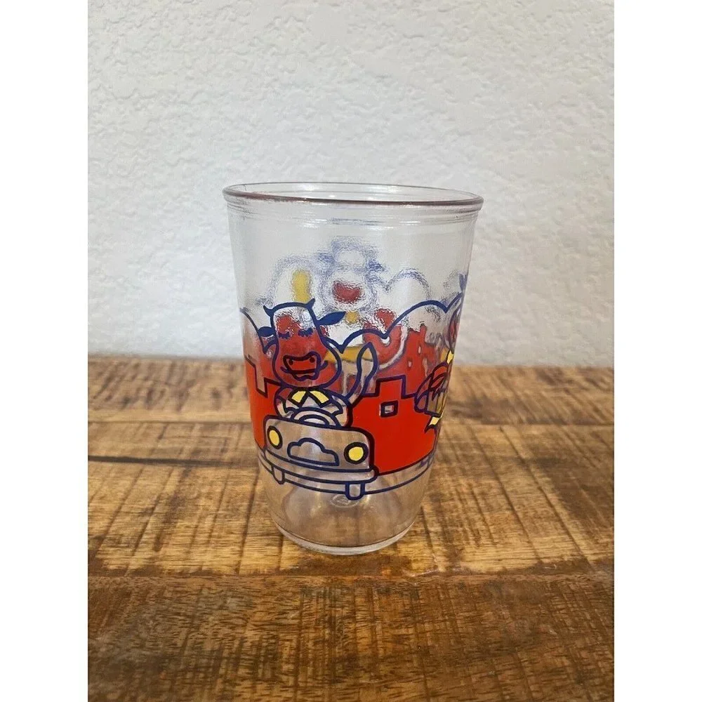 Penn Maid Ball HTF QUEENIE Goes Shopping Sour Cream Glass jar cup USA vintage